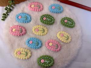 Cream-Edged Rose Hair Clip