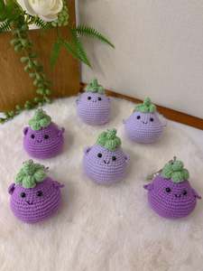 Creative Keychain: Chubby Eggplant