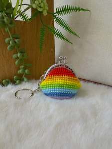 Crochet Bags: Rainbow Coin Purse