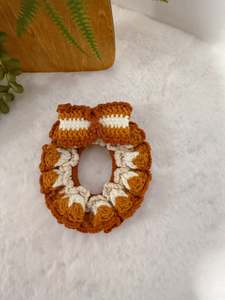 Crochet Hair Accessory: Autumn Scrunchies