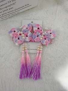Crochet Hair Accessory: Butterfly Hair Clip Set