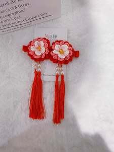 Crochet Hair Accessory: Flowers Hair Clip Set