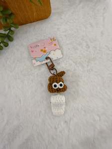 Crochet Decoration: Poopy Roll Key Charm
