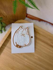 Crochet Hair Accessory: Clappy Cat Hair Clip