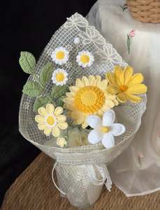 Crochet Floral Art: Mystery Bouquet