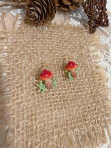 Bestsellers: Forest Mushroom Earrings