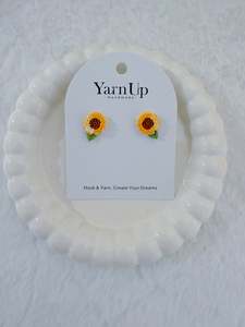 Mini Sunflower Stud Earrings