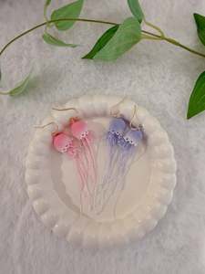 Micro Crochet Jewellery: Jellyfish Earrings