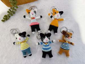 Hug Me Cat Key Charm