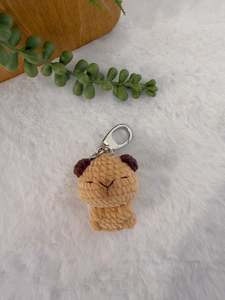 Crochet Decoration: Mochi Capybara Key Charm