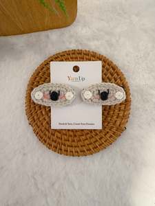Crochet Hair Accessory: Koala Baby Hair Clips