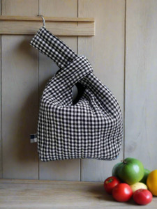 Bag 2: Japanese style Quilted Knot Bag(small gingham)