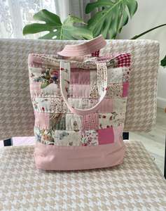 Bag 2: Pink Patchwork Tote Bag