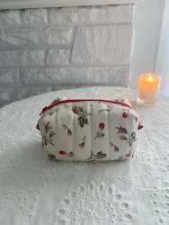 Bag 1: Quilted Rosebud Makeup Pouch (small)