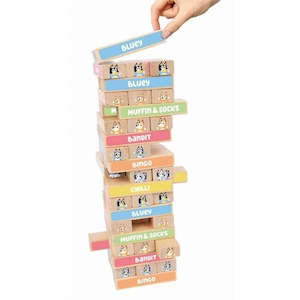 Activities: Bluey - Wooden Tumbling Tower Game