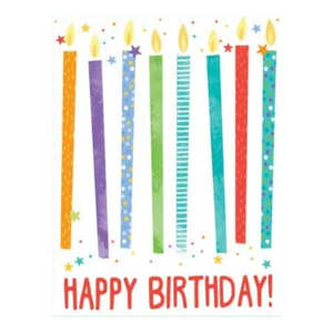 Mini Birthday Card - Candles
