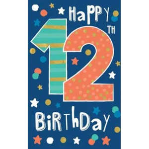 Cards Invitations: 12th Birthday - Male Birthday Card