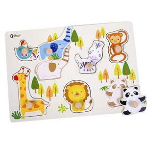 0 1 Years Old: Wooden Zoo Puzzle