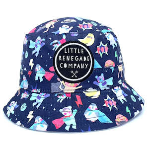Hats: Little Renegade - Reversible Bucket Hat - Superhero Pals