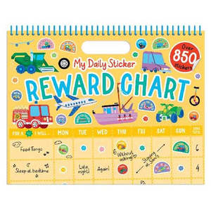 Books: My Daily Sticker Reward Chart - Vehicles
