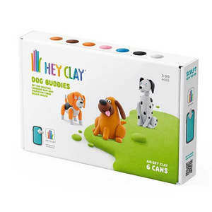 Activities: Hey Clay - Dog Buddies - 6 Cans - Labrador, Delmation, Beagle