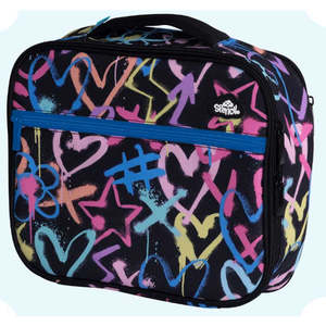 Drinking Eating: Spencil - Big Cooler Lunch Bag - Hearts & Crosses