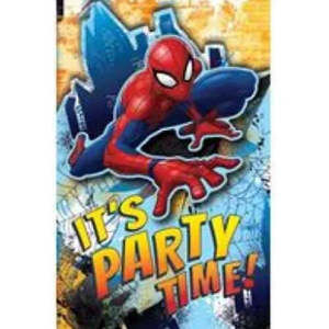 Cards Invitations: Birthday Card - Spiderman - It's Time To Party