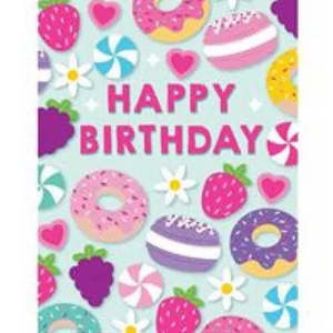 Cards Invitations: Donuts Mini Card