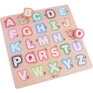 0 1 Years Old: Wooden Alphabet Puzzle