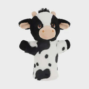 1 3 Years Old: Keeleco - 27cm Farm Hand Puppet - Cow