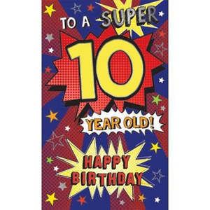 Cards Invitations: To A Super 10 Year Old - Birthday Card