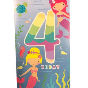 Cards Invitations: 4 Today Mermaid - Birthday Card