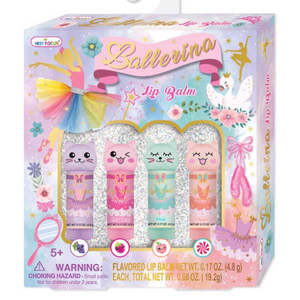 Accessories: Hot Focus - Ballerina Lip Balm - 4 Pack