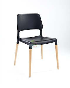 Dining Chair: Jade# Scandinavian Dining Chair | Black color