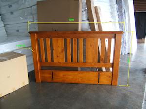 Queensize: Madison# NZ Pine Headboard | Queen| TR