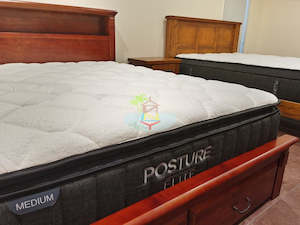 Super Kingsize: *Most Popular* Posture Elite# Medium 5 Zoned Pocketed Tall Coil with 8cm Pillow Top Mattress| Super-King size| TR