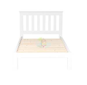 Classic# NZ Pine Simplicity Bed Frame | Single | White color | LS