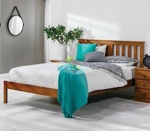 Susan_Low Foot# NZ Pine  Bed Frame | Queen | LS