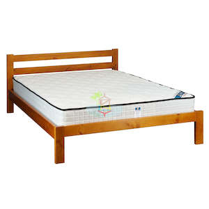 Tina# NZ Pine Simplicity Bed Frame | Queen | Pine color | LS