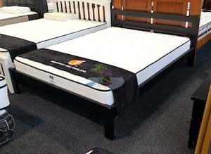 Tina# NZ Pine Simplicity Bed Frame | Queen | Black color | LS