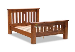 Felton# NZ Pine Chunky Bed Frame | Queen | LS