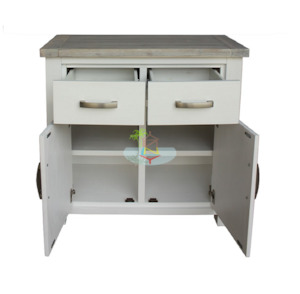 Ashland# Acacia White&Wood Ash Top Buffet | 0.9M | LS