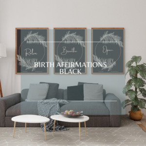Products: Birth Affirmations Black
