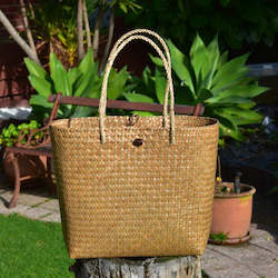 Bags: Handwoven  Krajood Bag with Woven Handles | yompai