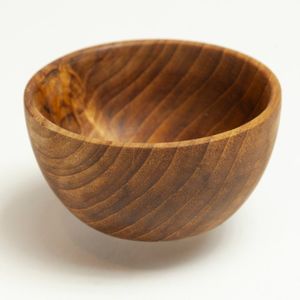 Small Wooden Pinch Bowl (7cm)