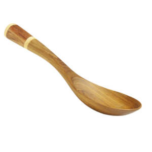 Deep-Bowl Wooden Serving Spoon