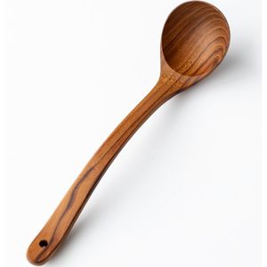 Large Teak Wood Ladle