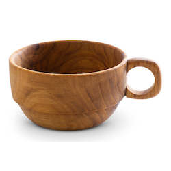 Wooden Kitchen Utensils: Wooden Tea Cup | Yompai NZ