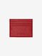 Red Leather Card Holder