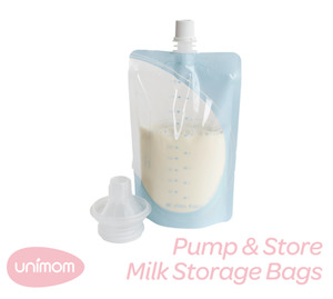 Unimom Accessories And Parts: Unimom Pump & Store Milk Storage Bags + adaptor 210 ml